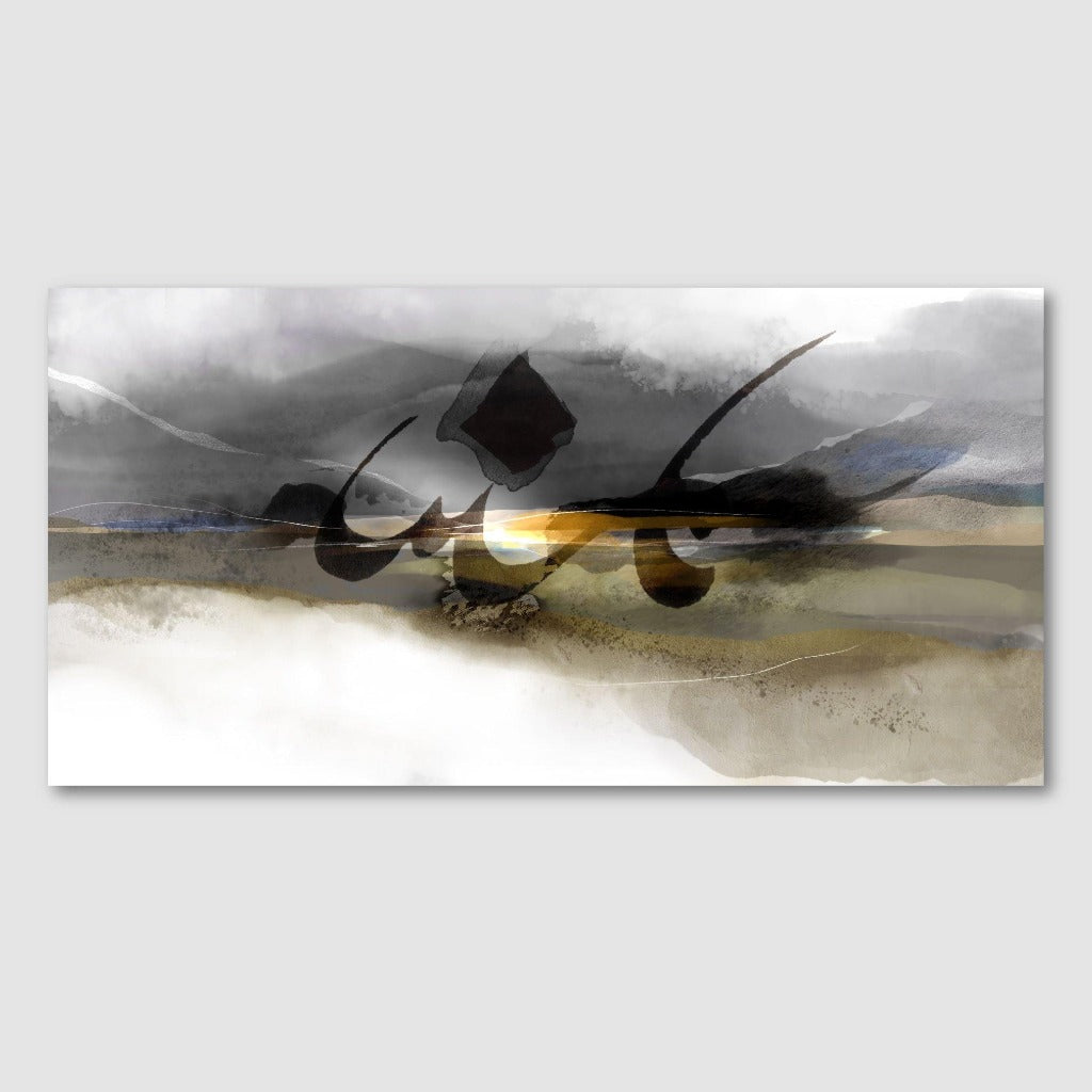 Mirage III - The Art Gallery Modern Arabic Calligraphy by Helen Abbas
