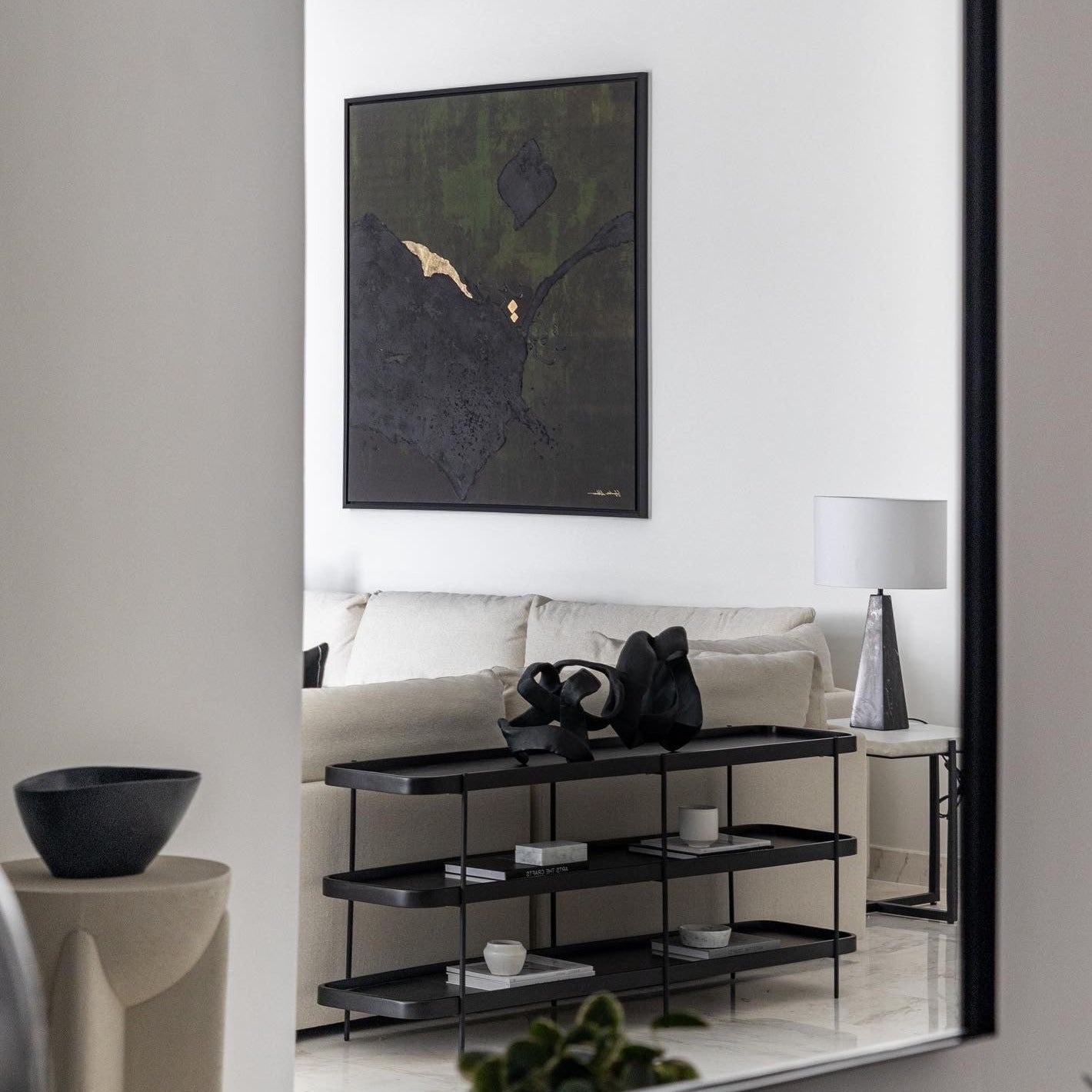 Helen Abbas textured abstract art for modern home decor and interior design
